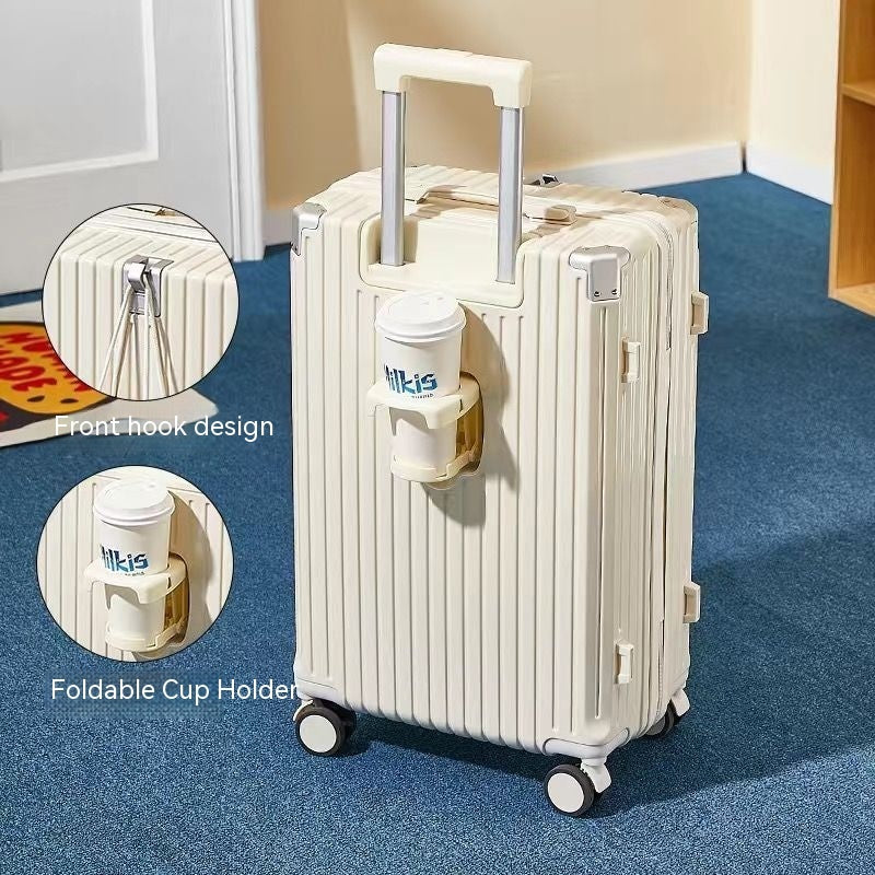 Luggage Trolley Case Genuine Leather