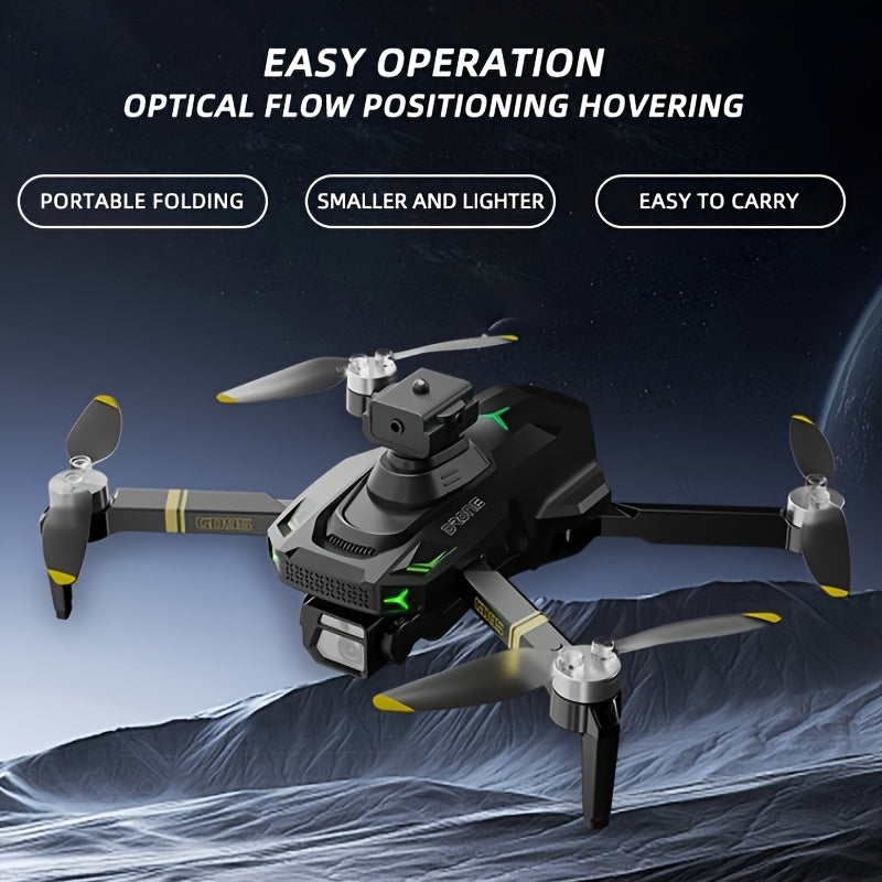 GLOBAL DRONE Gd95 Dual Camera Drone with Optical Flow Positioning - Brushless Motor, 4K HD Video Transmission, Wi-Fi Connectivity, 2000mAh Battery, Obstacle Avoidance, Ideal for Beginners & Youngsters, Perfect Christmas & Thanksgiving Gift - Black