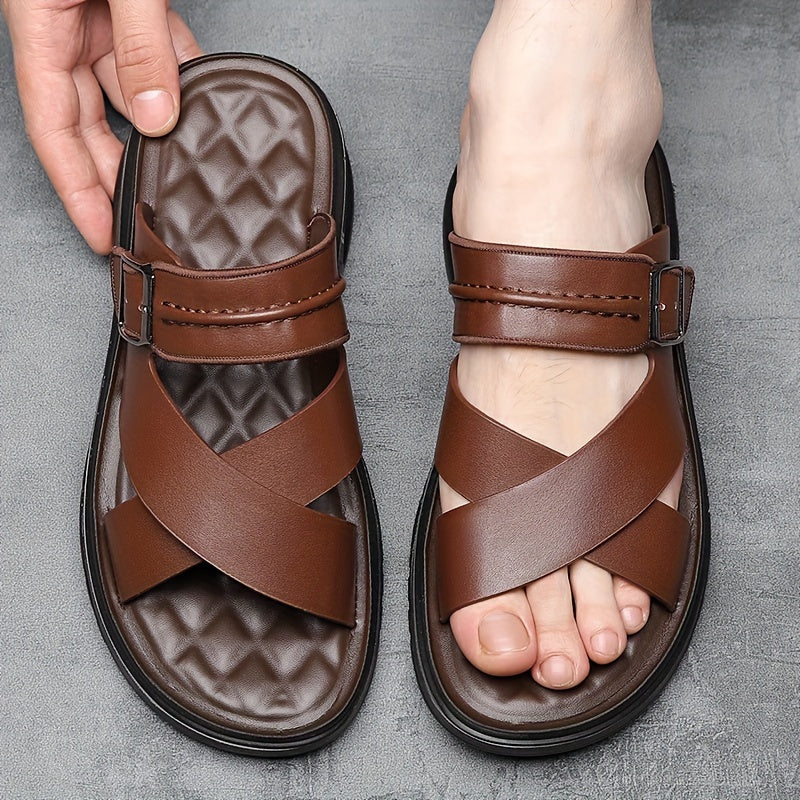 Men's Street Fashion Air Cushion Soft Bottom Anti-slip Vacation Leisure Slippers