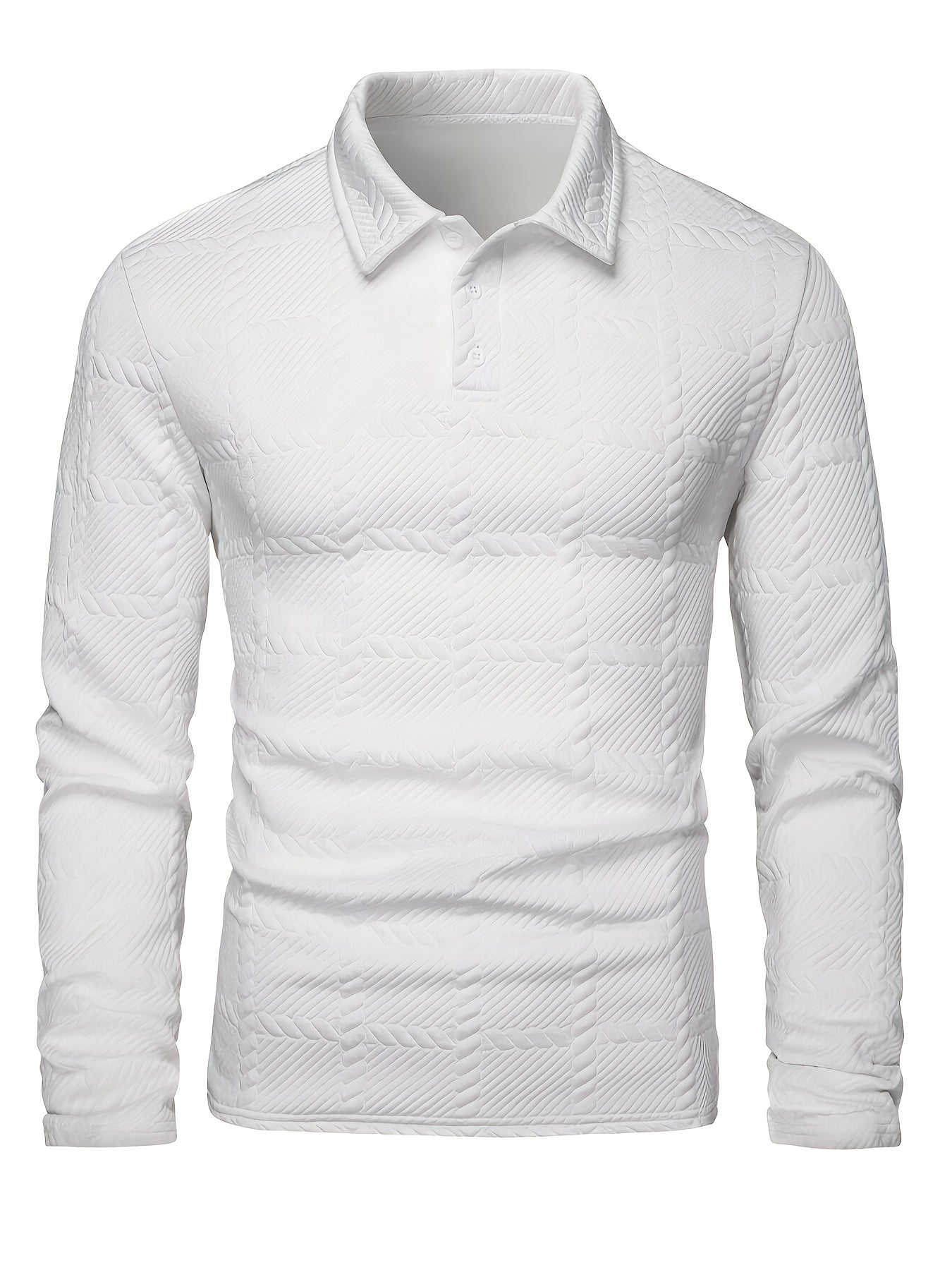 New Men'S POLO Shirts for Spring And Autumn, Stylish And Casual Knitted Jacquard T-Shirts for Men.